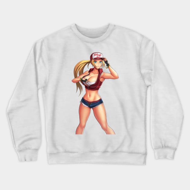 Female Terry Crewneck Sweatshirt by hybridmink